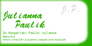 julianna paulik business card